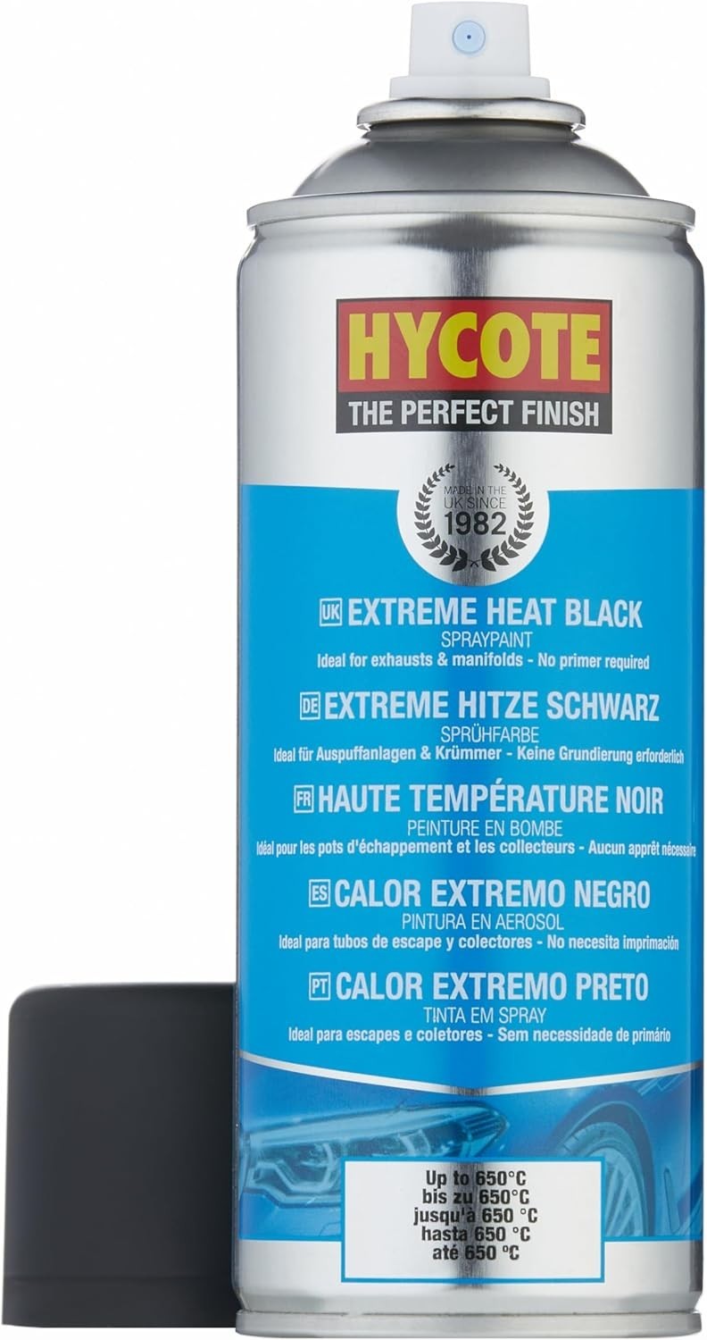 High Temp Spray Paint, Black 400ml Pack of 6 – VHT Heat Resistant up to 650°C…