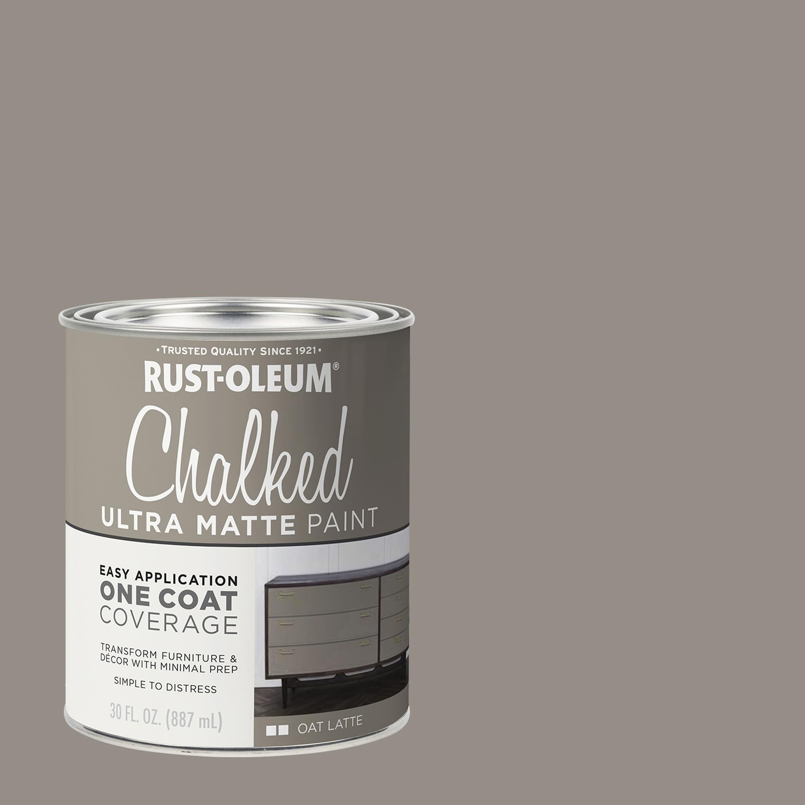 Rust Oleum 30 Oz Oat Latte Chalked Paint Ultra Matte Easy Diy Home Decor