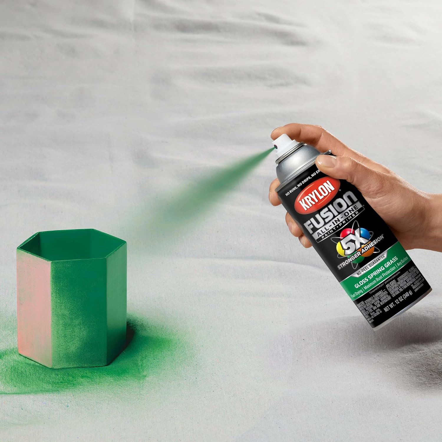 K02724007 Fusion All-In-One Spray Paint for Indoor/Outdoor Use, Gloss