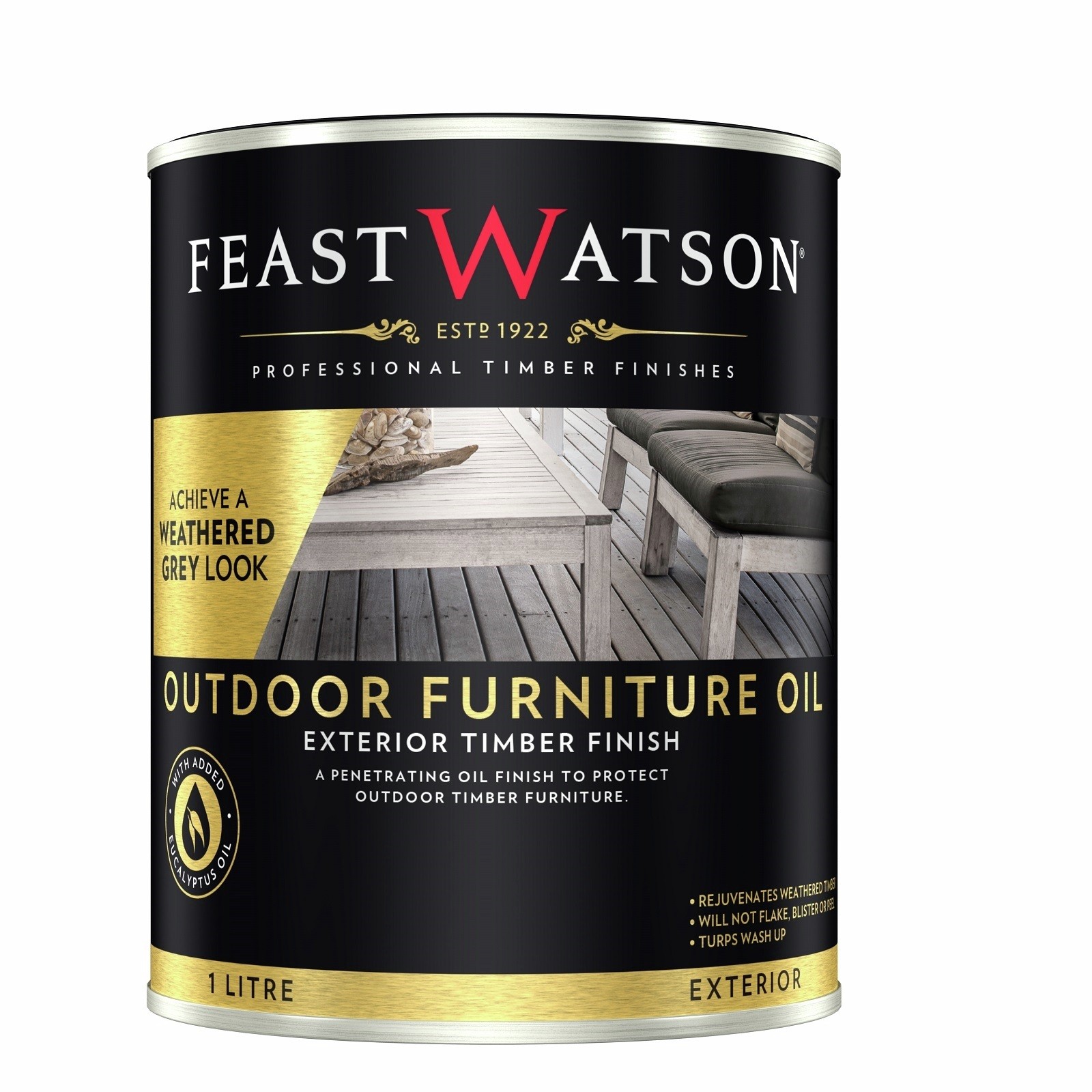Feast Watson 1L Weathered Grey Outdoor Furniture Oil
