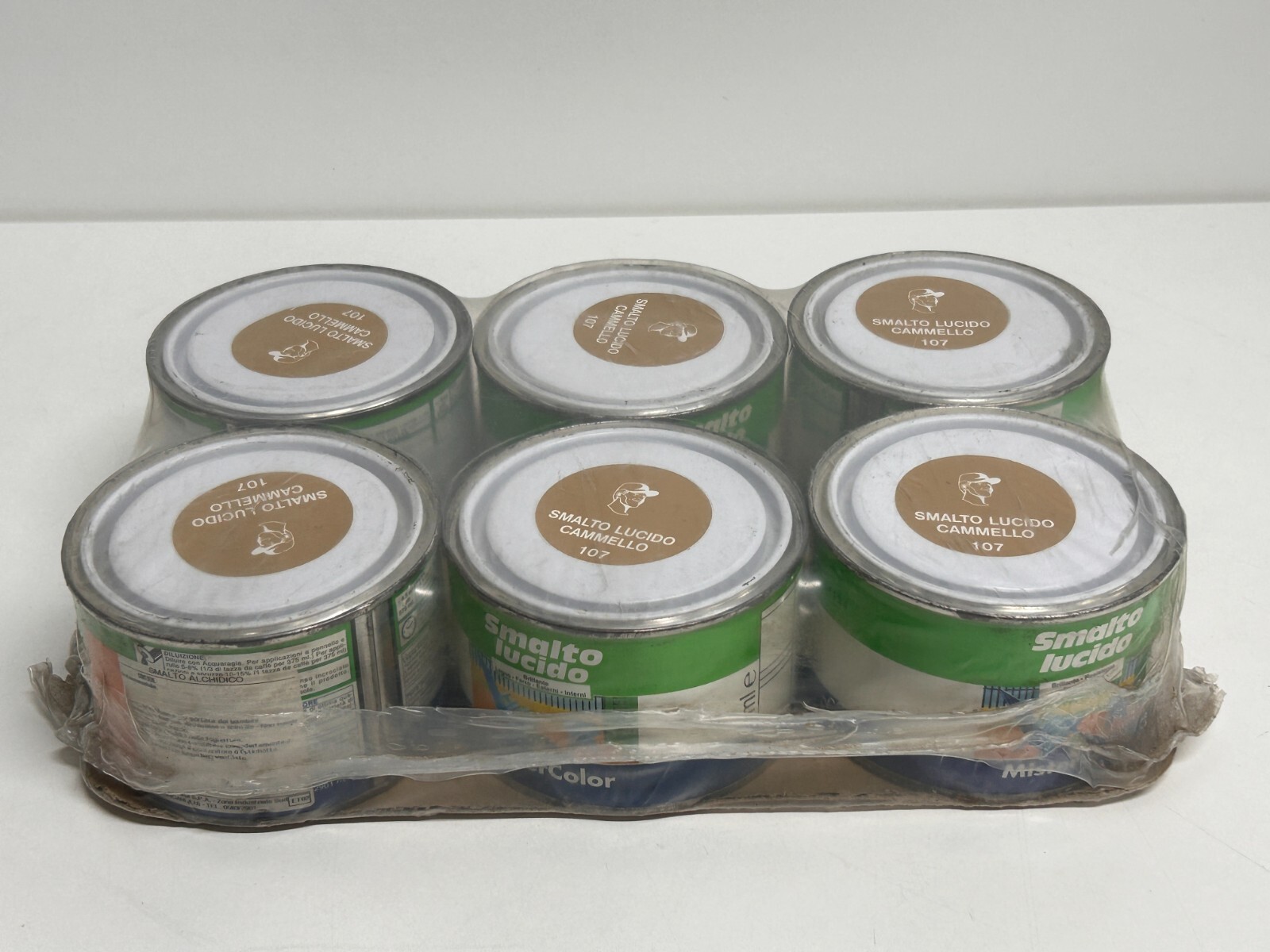 MISTER CAMEL COLOR GLOSSY NAIL POLISH PACK OF 6 375 ML CANS (2.250 LT)