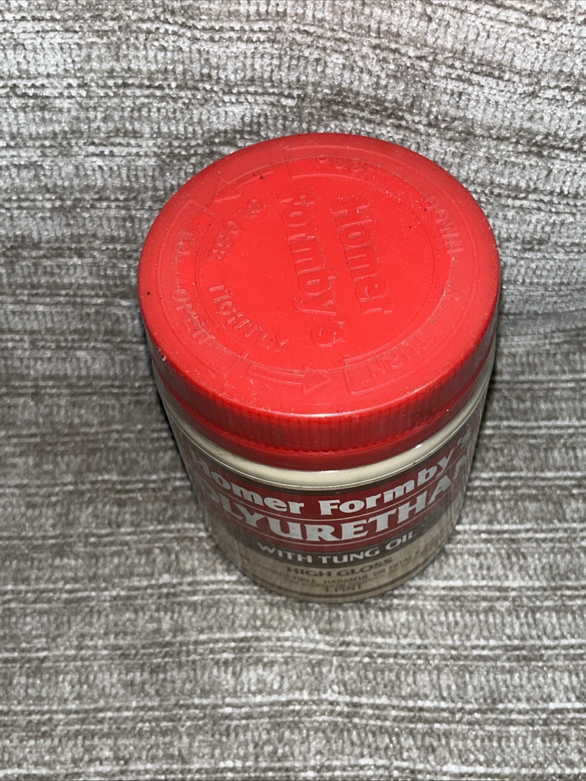 Vintage Homer Formbys Polyurethane With Tung Oil High Gloss Sealed New 1 Pint