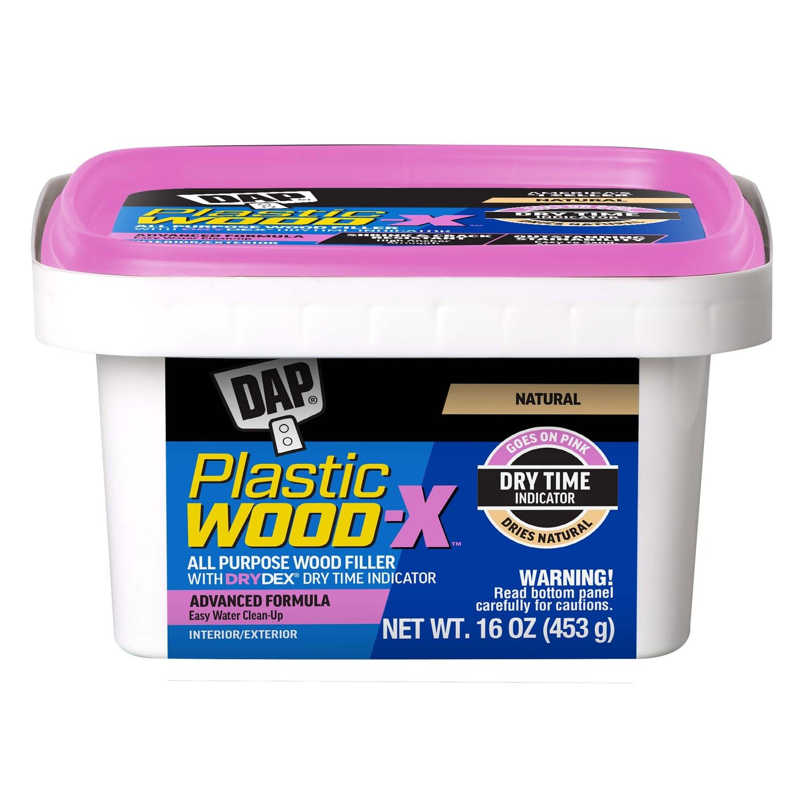 DAP Plastic Wood-X with DryDex Wood Filler, Natural, 16 Oz 16 oz, Natural