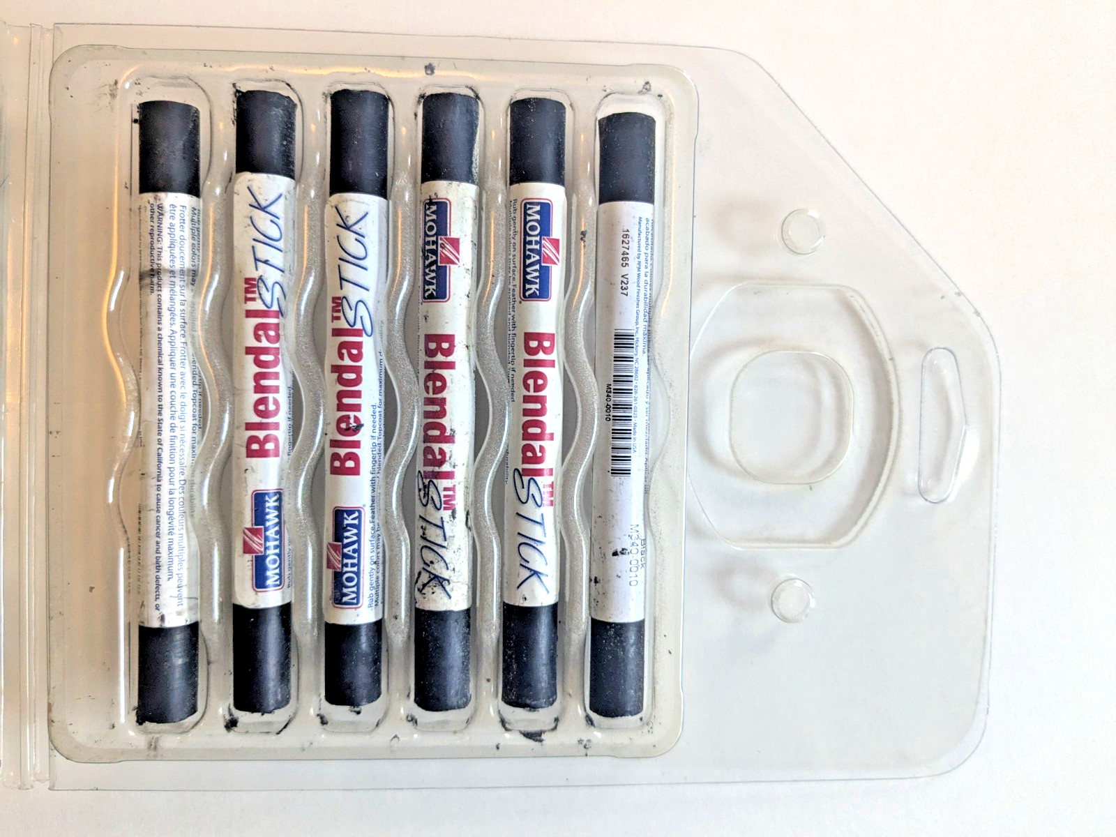 Mohawk Blendal Furniture Wood Touch Up Repair Wax Sticks – Lot of 6 – Black