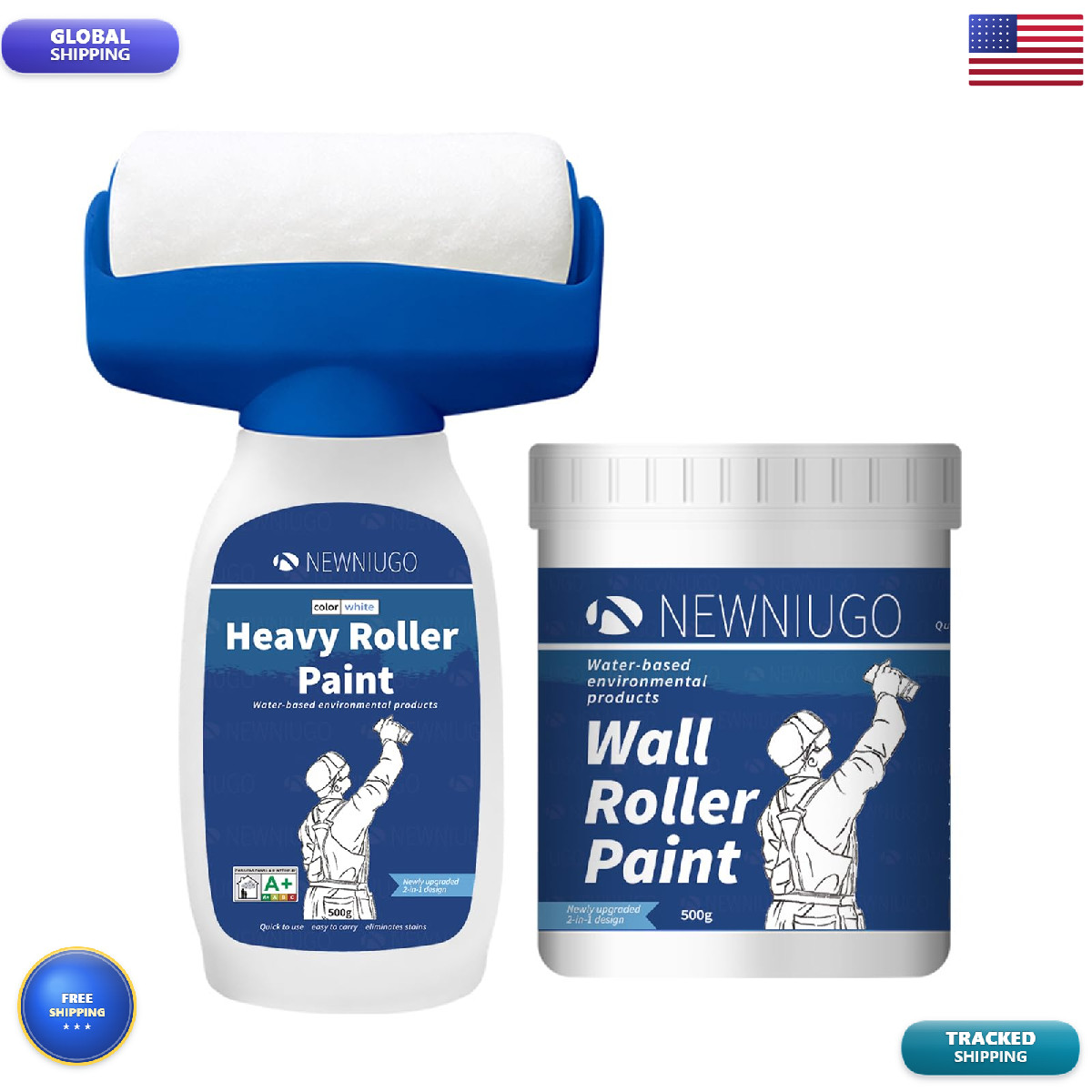 Generic Quick-Dry White Wall – 34 Oz/1000Ml Portable Coating Tool For –