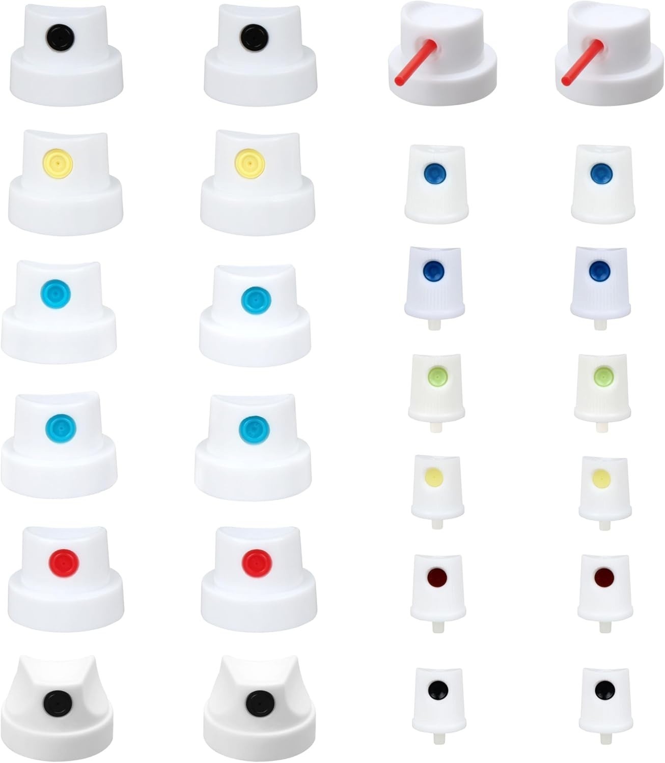 Universal Spray Paint Caps for Female Cans – Spray Can Nozzle – 26 Pack, Plastic