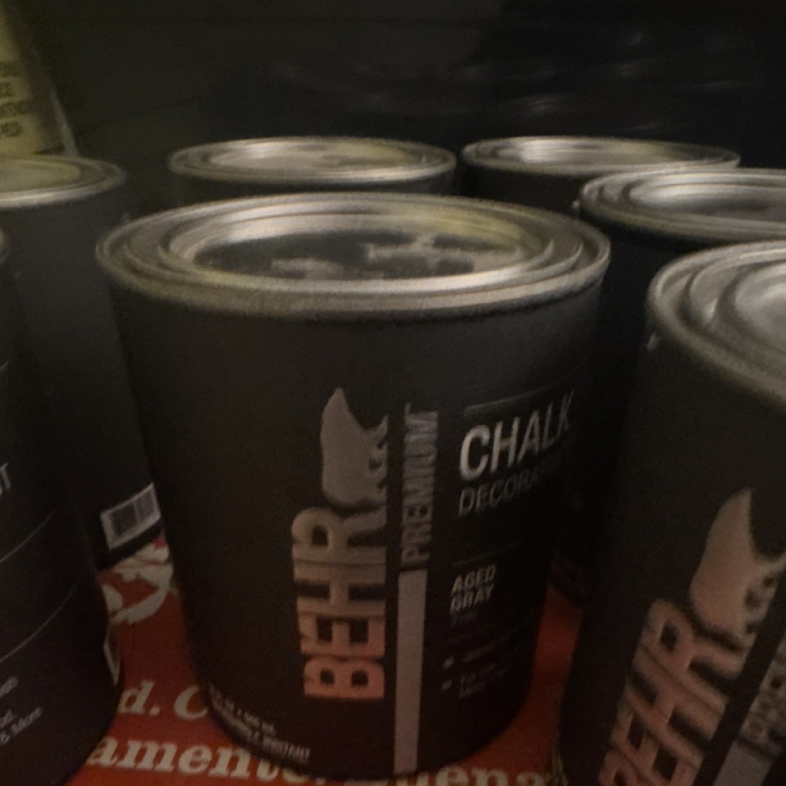 Behr Chalk Decorative Paint Aged Gray 1 qt Matte Finish for Wood Metal Plastic