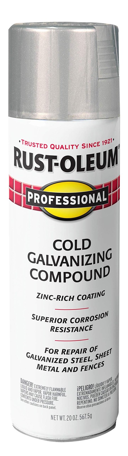 Rust Oleum Cold Galvanizing Compound Spray 20 Ounce Zinc Coating for Metal Fe…