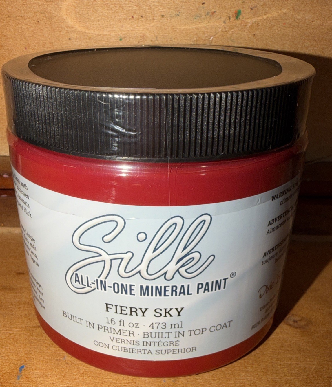 DIXIE BELLE SILK ALL IN ONE MINERAL PAINT FIERY SKY Red 16 oz NEW