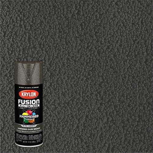 Krylon Hammered Finish Spray Paint Dark Bronze 12 Ounce Indoor Outdoor Use
