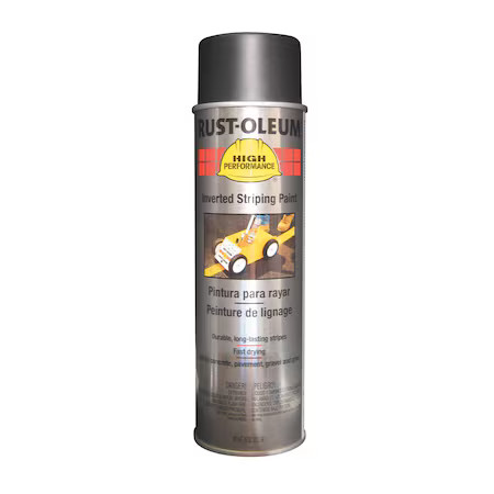Rust-Oleum 2378838 Inverted Striping Paint, 20 Oz, Black, Solvent -Based