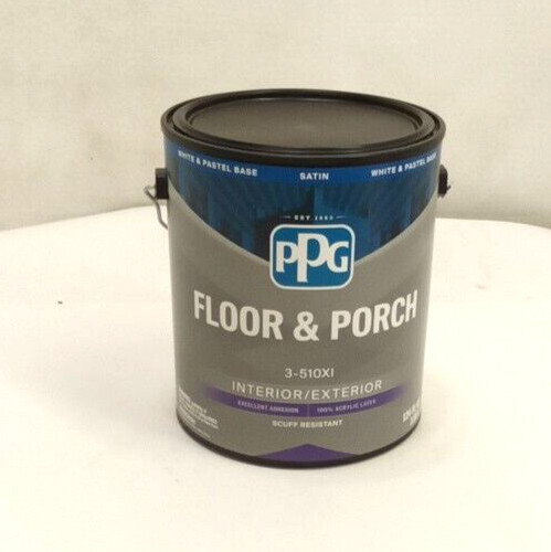 PPG Floor & Porch 3-510XI Interior/Exterior Satin White & Pastel Base Paint 1 Ga