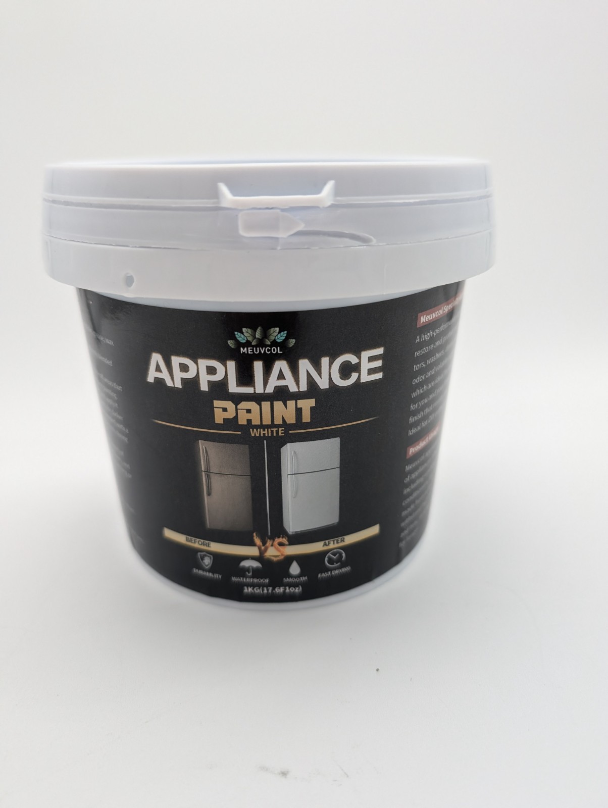 Appliance Paint White, 17.6 Fl oz Appliance Epoxy Paint For Metal & Plastic S…
