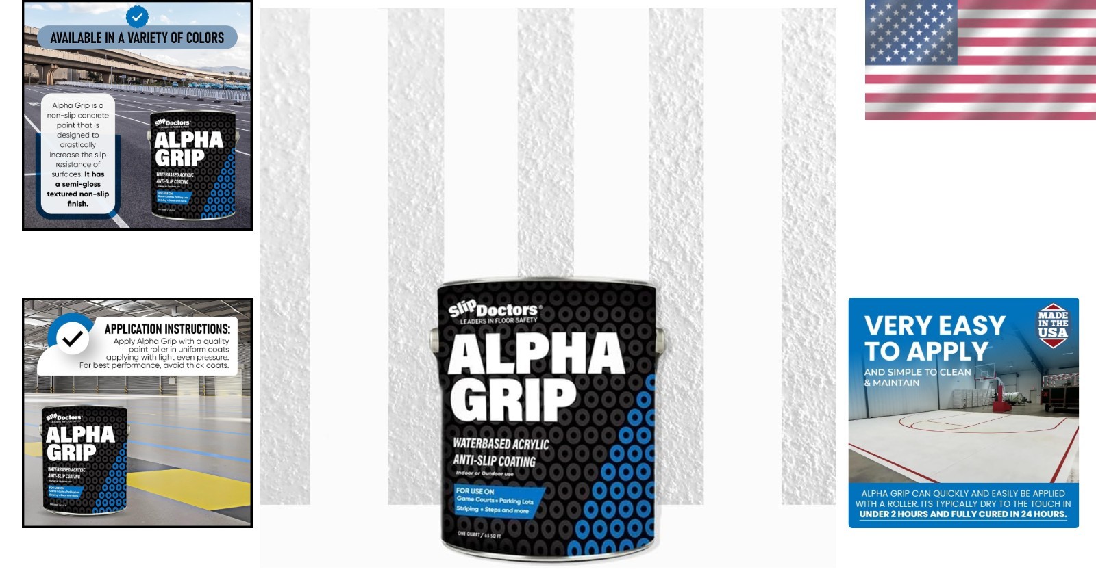 Durable Alpha Grip Non-Skid Concrete Paint – Safe & Textured White Coating Quart