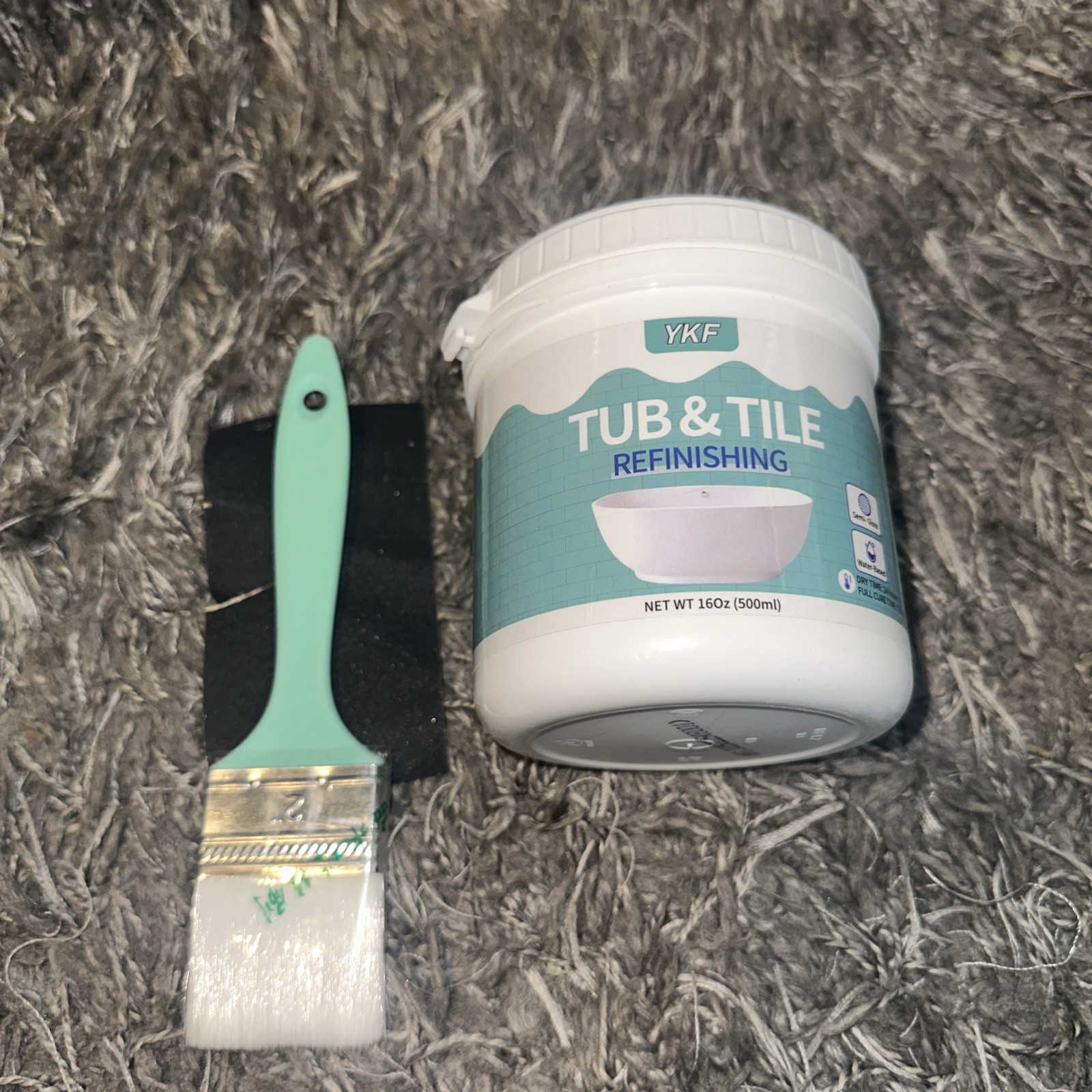 YKF Tub and Tile Refinishing Kit, Quick-Dry Tile Paint for Wall, Floor & Counter