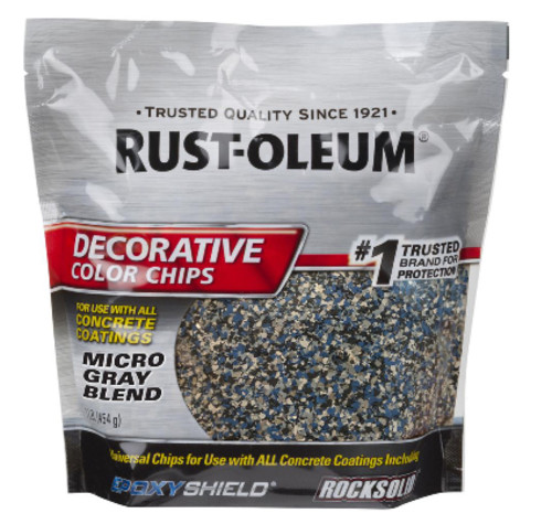 Rust-Oleum 1 lb. Micro Blue/Gray Decorative Color Chips For Paint