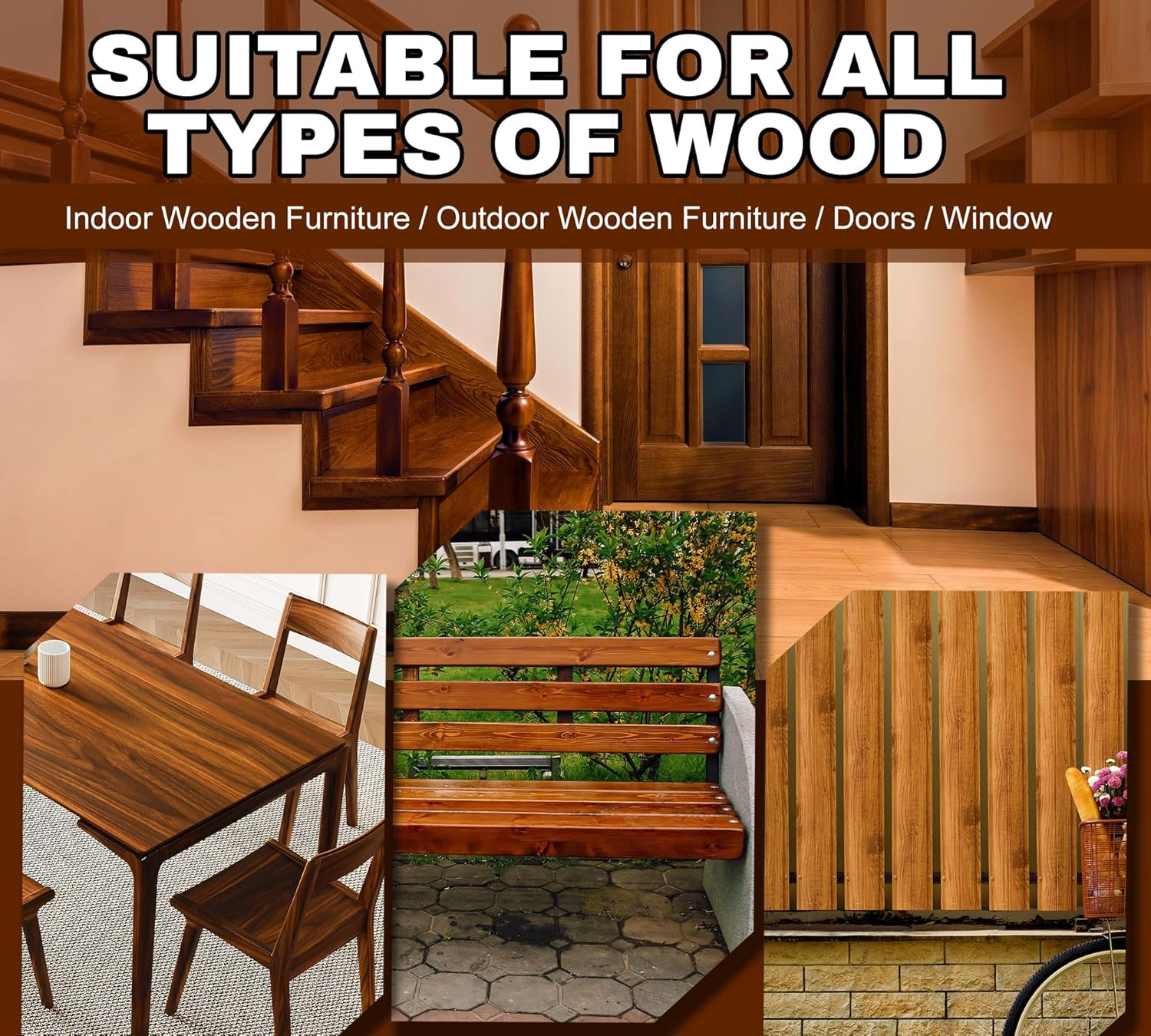 Water Based Wood Stain Teak 8.5Oz/250Ml, Matte Fast Drying Wood Stain, Low Odor
