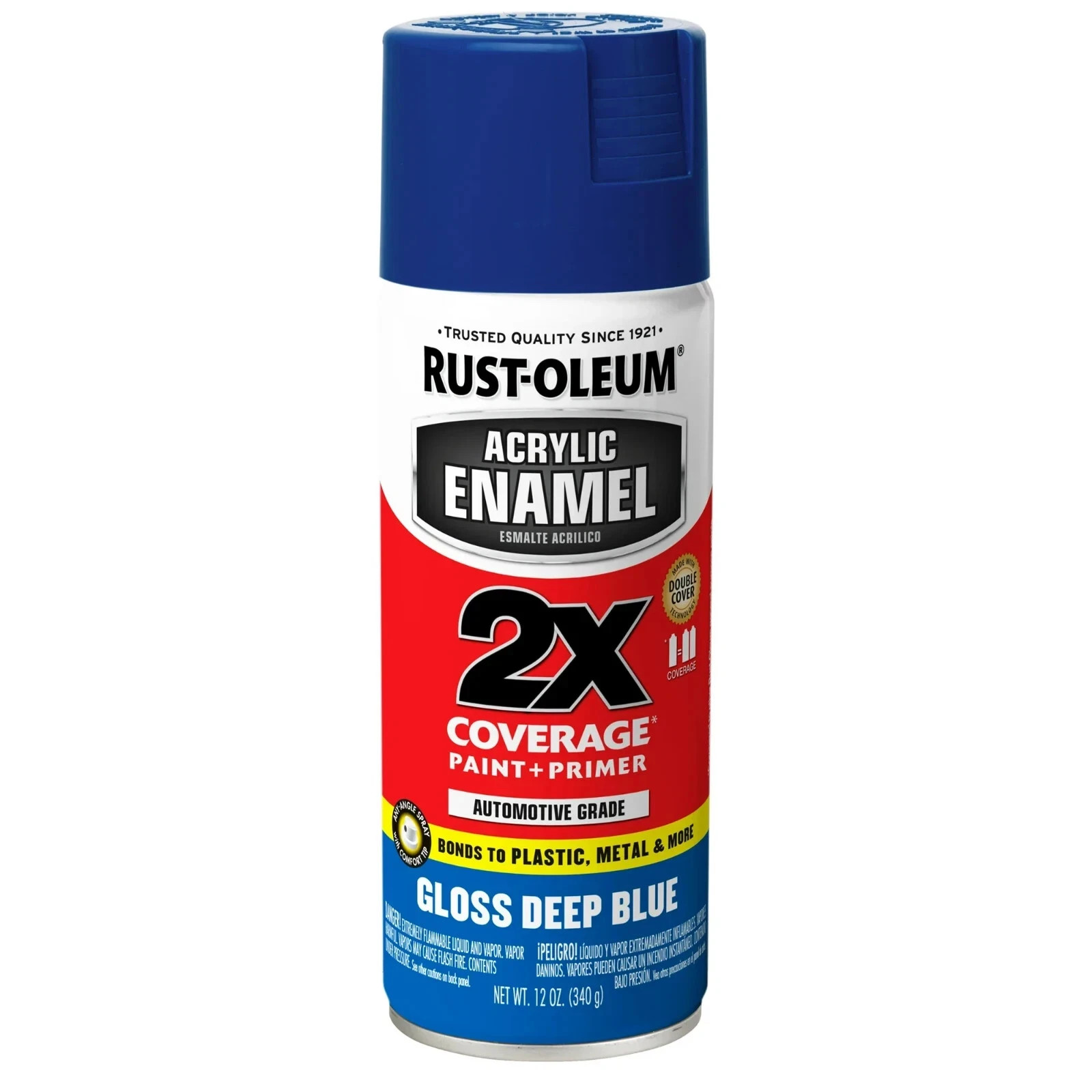4 QT GLOSS DEEP BLUE Rust-Oleum 271942 Acrylic Enamel 2X Spray Paint Automotive