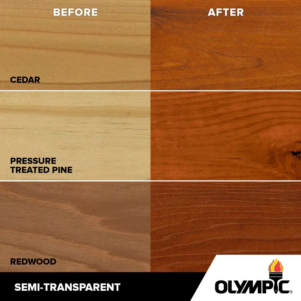Waterguard 11.75 Oz. Woodland Cedar Semi-Transparent Exterior Wood Stain plus Se