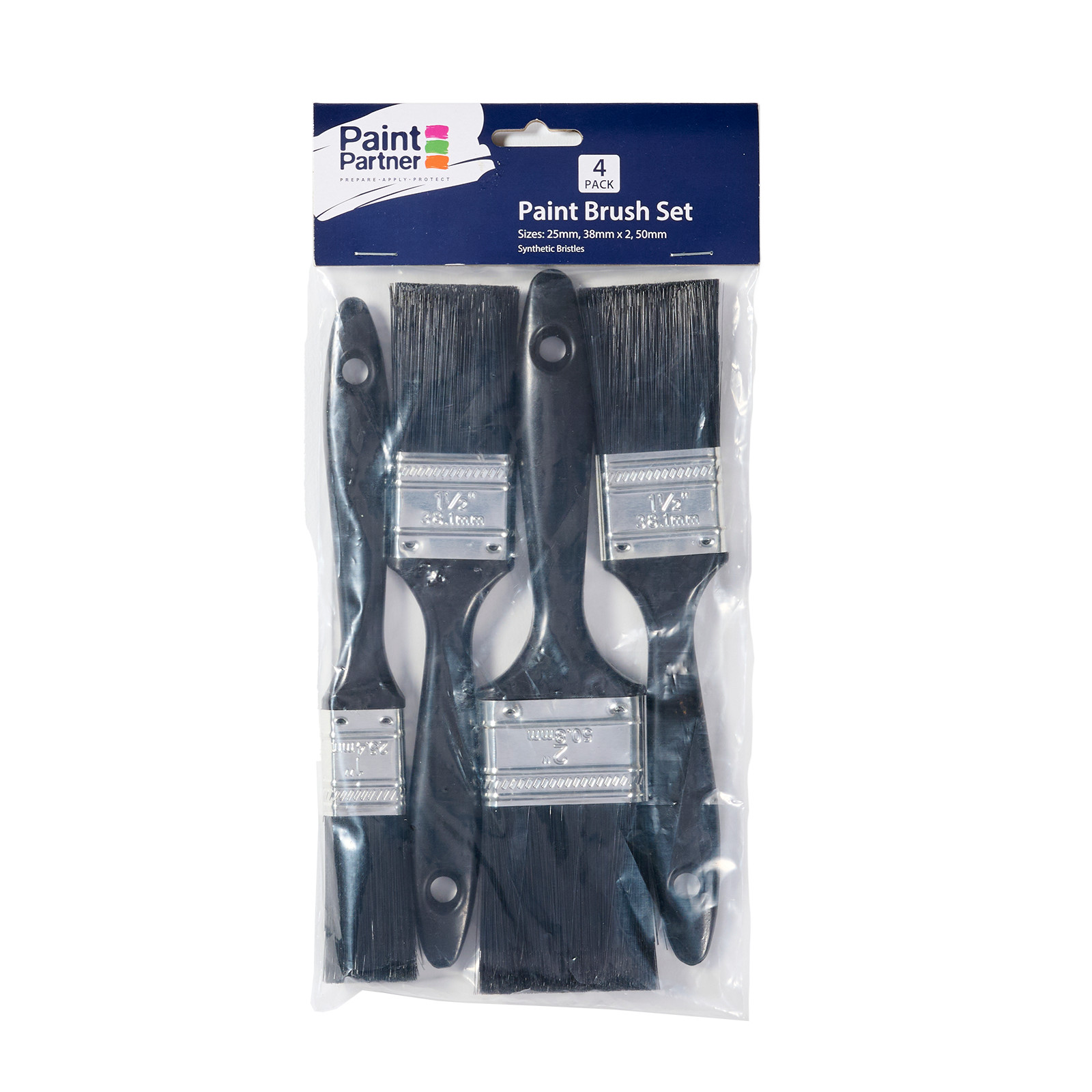 Paint Partner 4 Piece Paint Brush Set