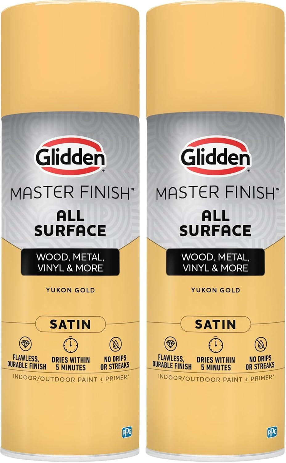 Master Finish 12 Oz. Satin Yukon Gold Interior/Exterior All Surface Spray Paint