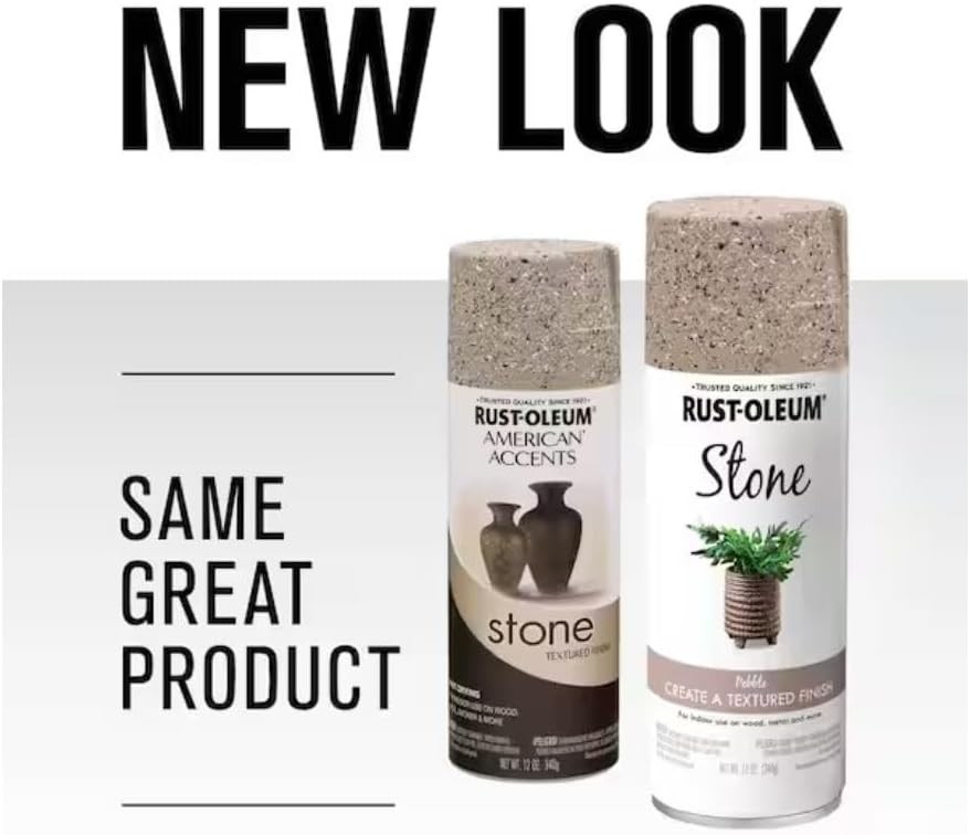 Rust-Oleum 7995830 Stone Creations Spray, 12 oz, Pebble