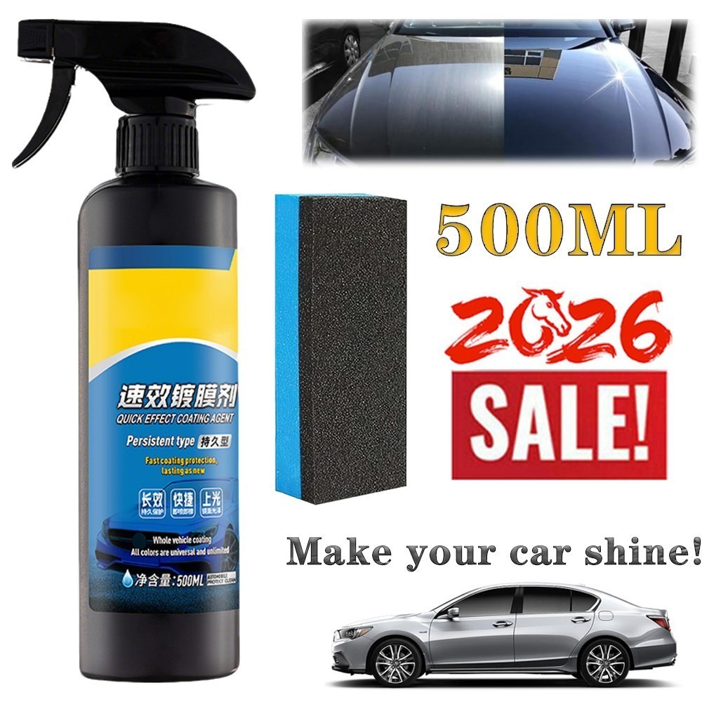 500ML Sopam* Car Coating Spray Protection Quick Car Wax Polish Motorcycle NEW