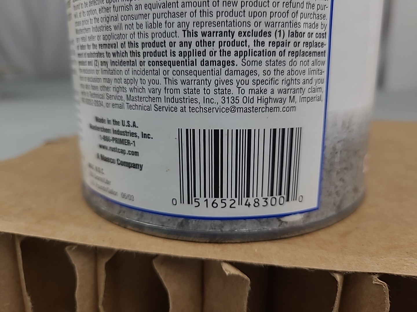 1x Hammerite Rust Cap Primer GRAY 1 Quart Discontinued