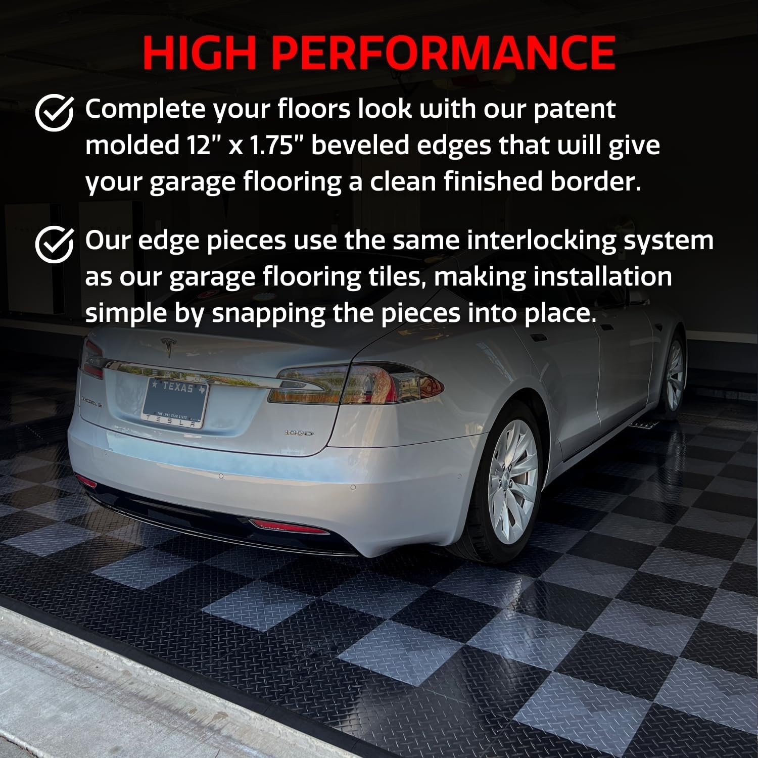 11-Piece Male Transition Edge Kit for Garage Flooring – RaceDeck Compatible