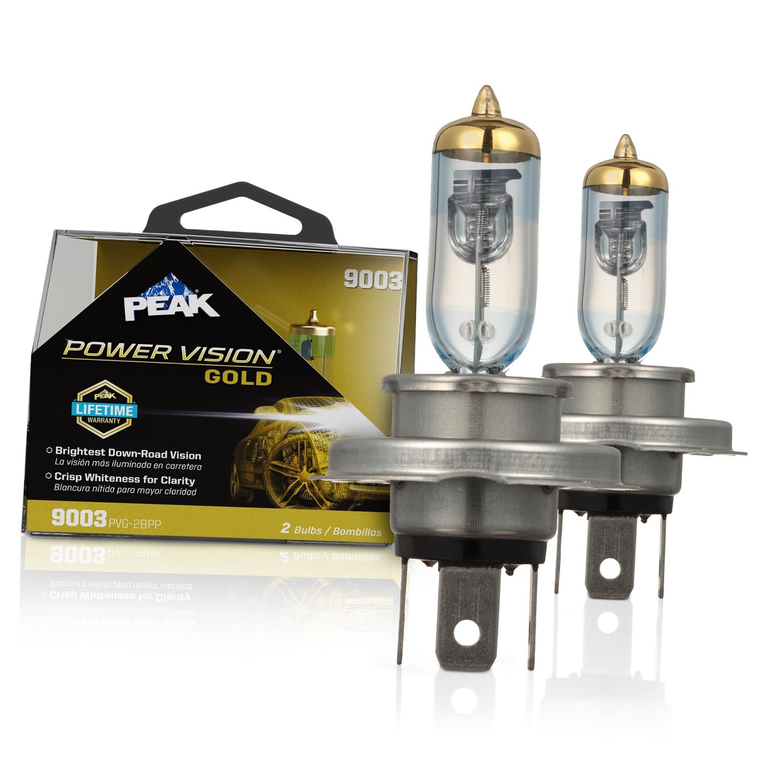 Power Vision Gold Automotive High Performance 9003/H4/HB2 60/55W Headlights