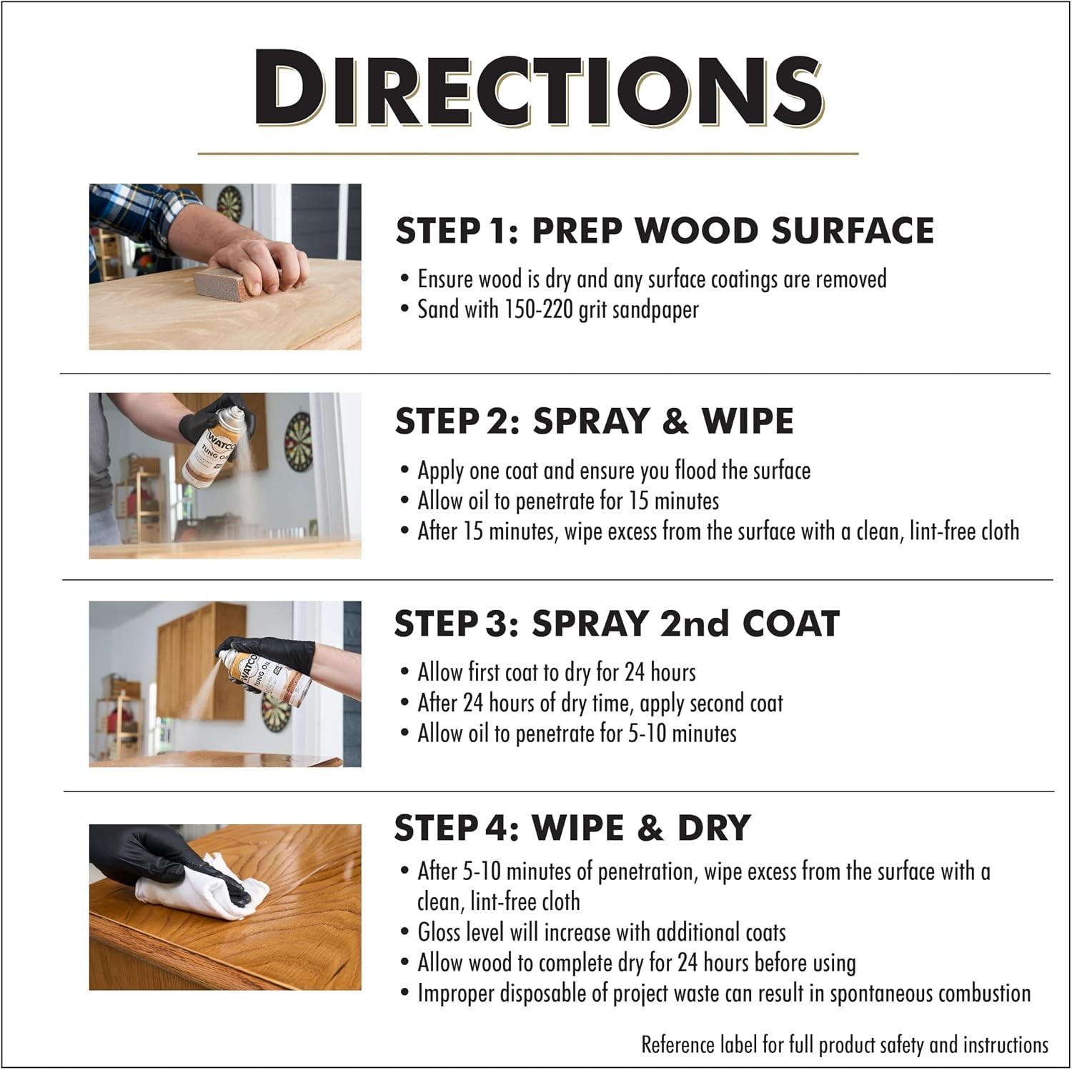 Tung Oil Finish Spray, 11.25 oz