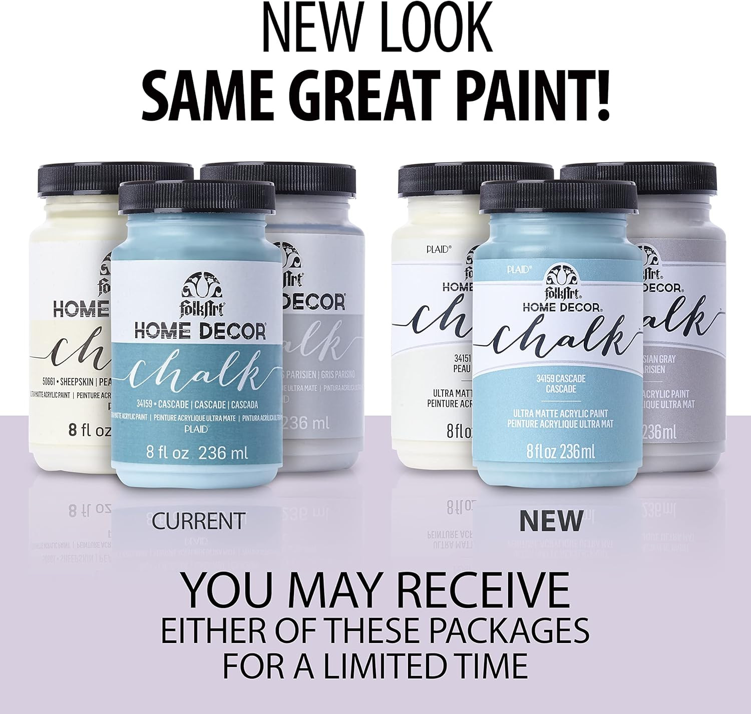 Home Décor Chalk Finish Paint Set (2 Ounce), PROMOFAHDC
