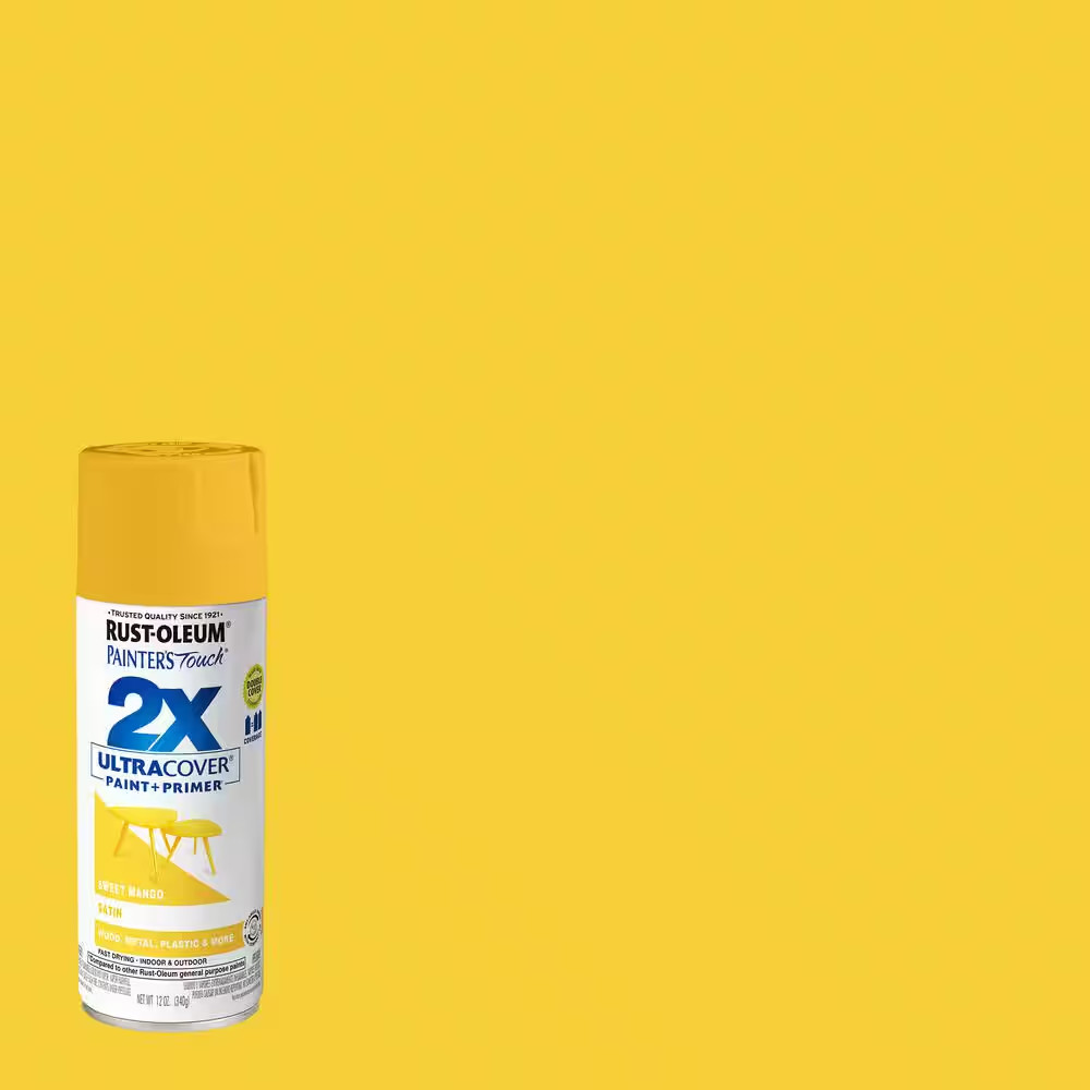 12 Oz. Satin Sweet Mango General Purpose Spray Paint (Case of 6)