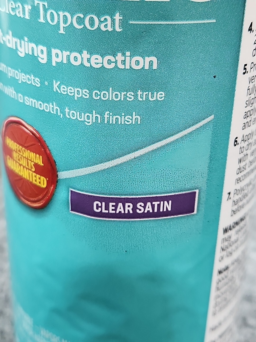 Minwax Water Based Polycrylic Protective Finish Spray Clear Satin 11.5 Oz