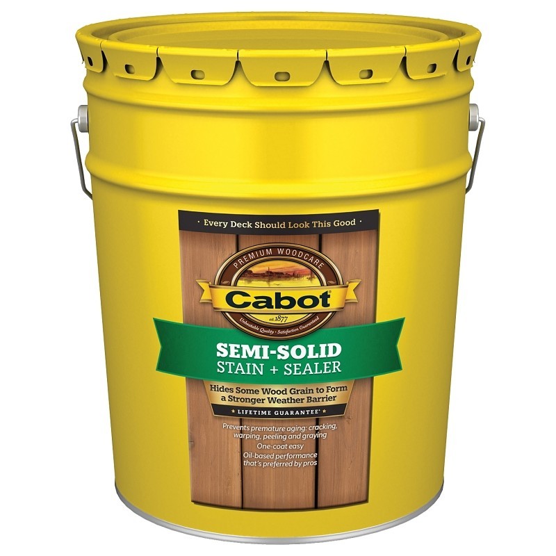 Cabot 1400 Series 140.0001406.008 Exterior Stain, Semi-Solid, Neutral Base, Liqu