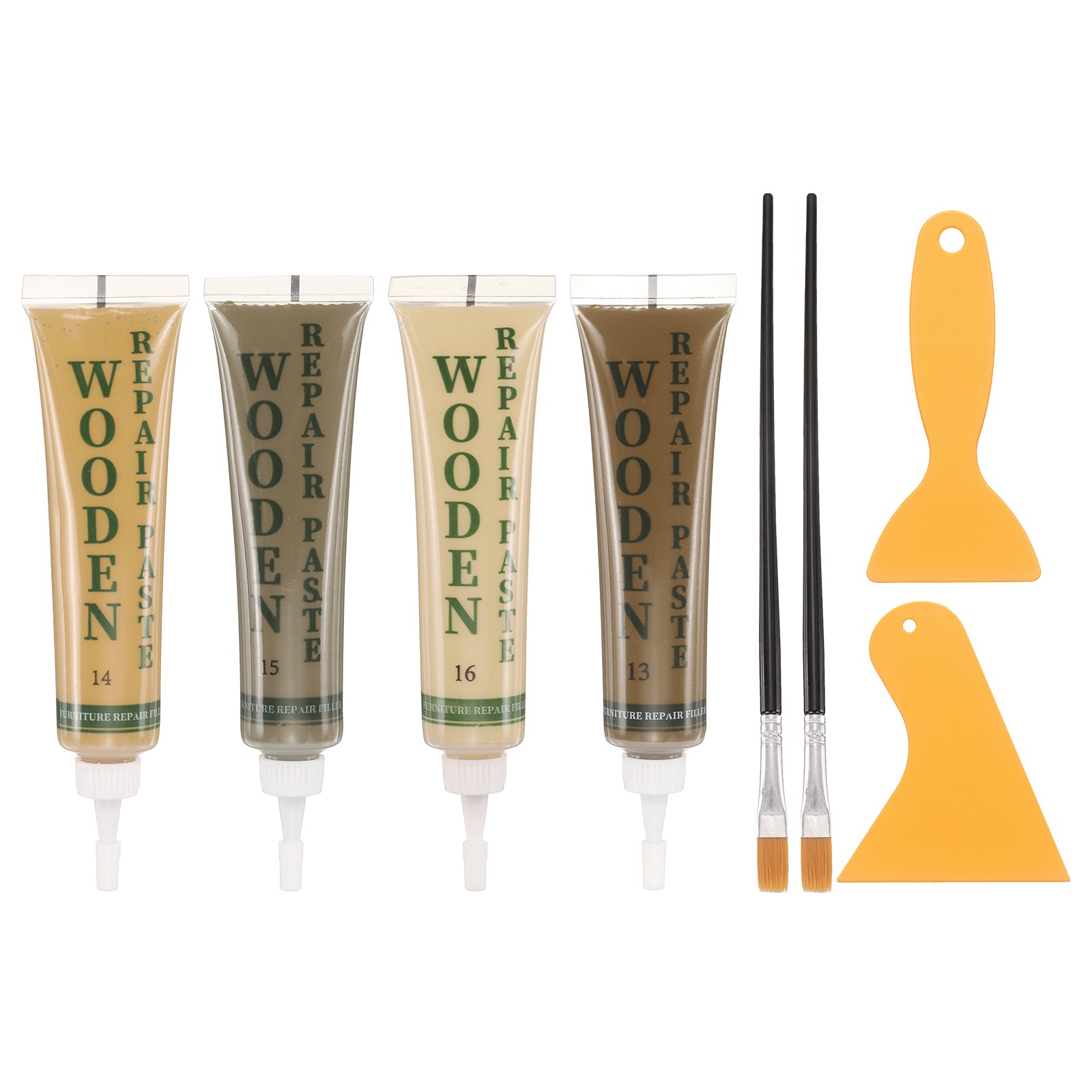 Wood Filler Kit Repair Kit, Light Walnut, Natural Wood, Grey Oak, Natural Cherry
