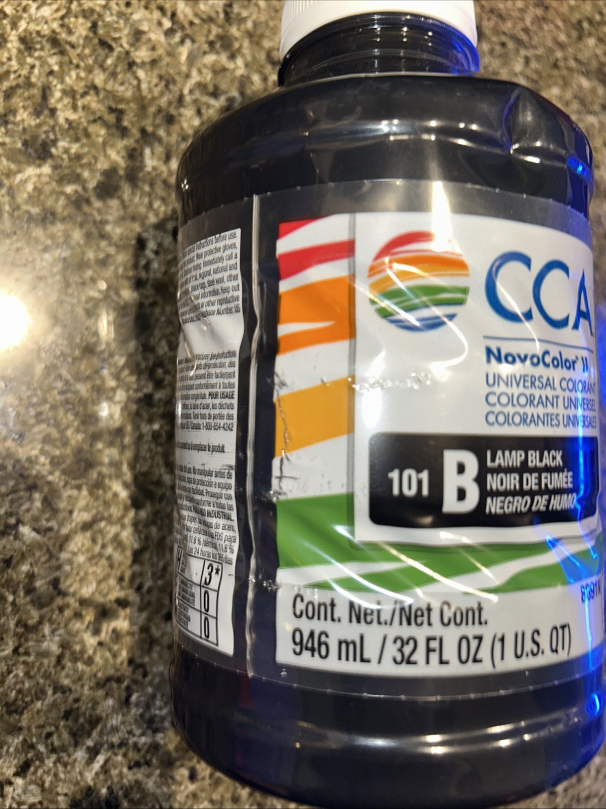 Valspar CCA NovoColor II Universal Colorant 101 B Lamp Black 8891N 1 Qt B01