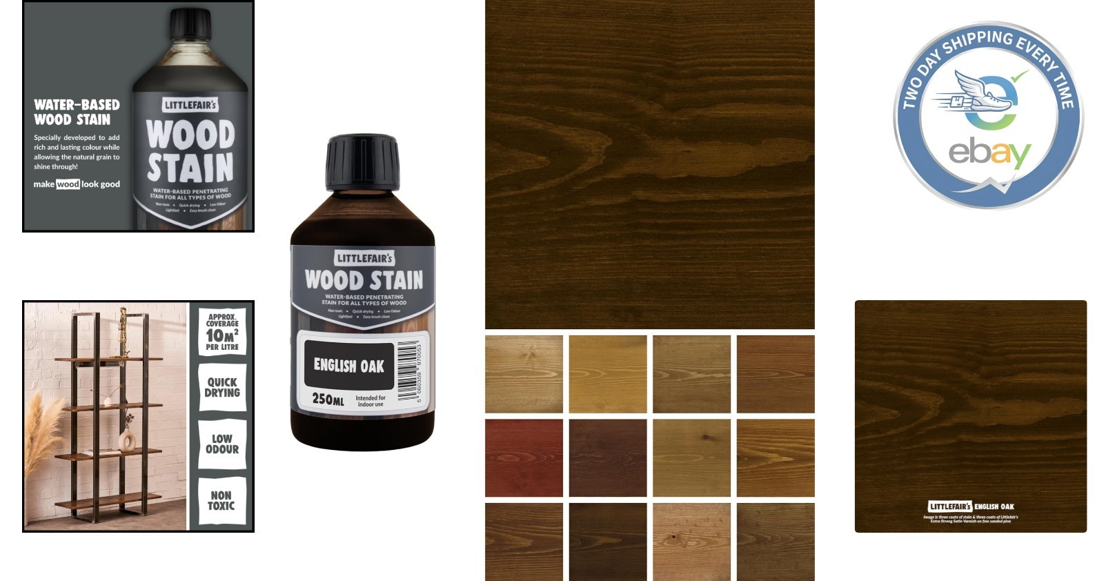 Eco-Friendly Wood Stain – 8.5oz English Oak, Ideal for Crafting Indoor Furniture