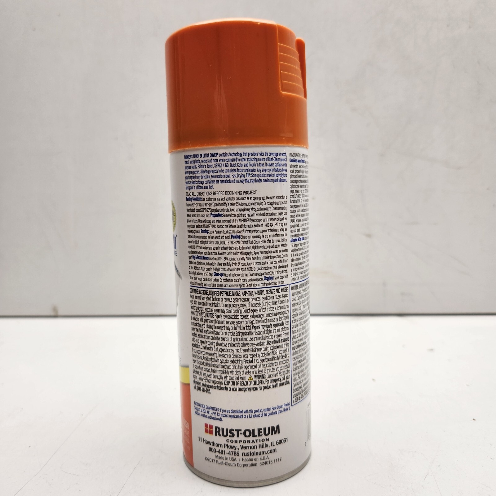 Rust-Oleum 249095 Painter’s Touch 2X Ultra Cover 12 Ounce Gloss Real Orange