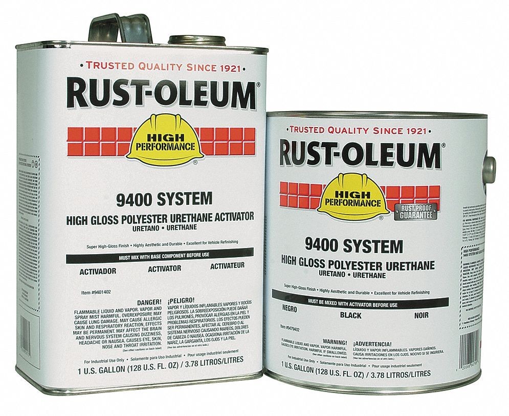 1gal Clear High Performance Rustoleum High Gloss Polyester Urethane Paint PK/2