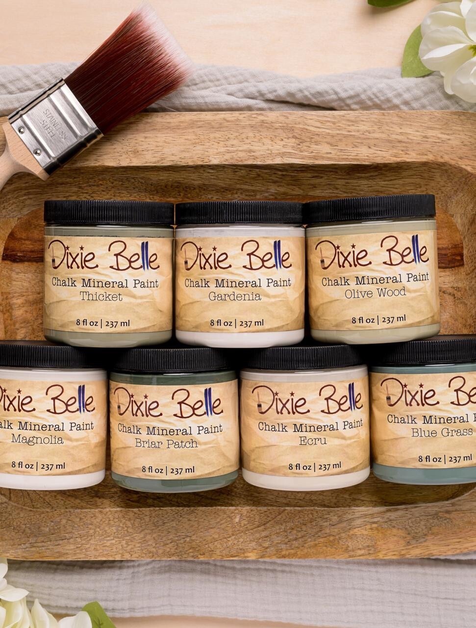 DIXIE BELLE CHALK MINERAL PAINT-4,8,16 & 32oz.-FREE SHIP OVER $35