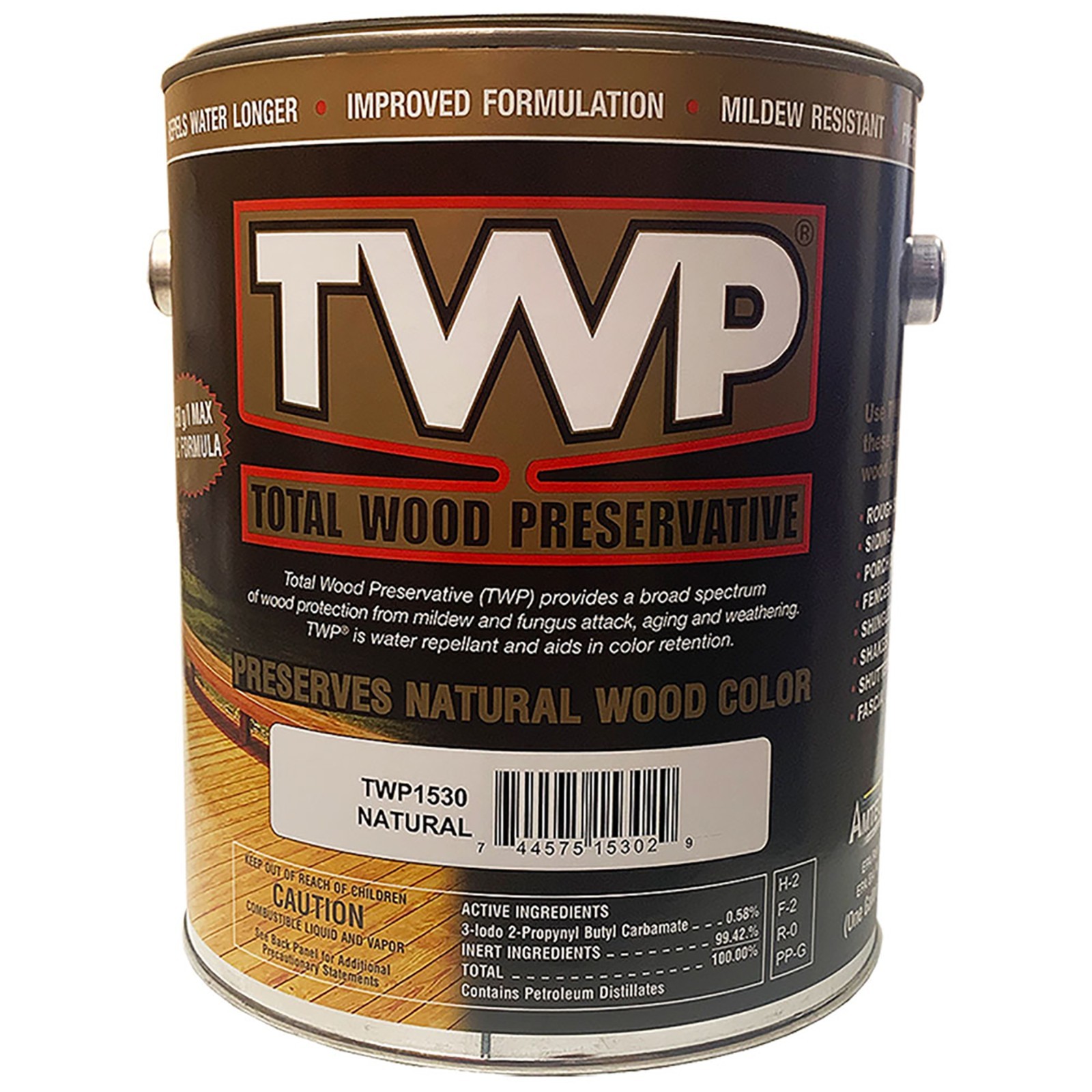 TWP 1530 Natural Low Voc Preservative Stain gal 2 pack