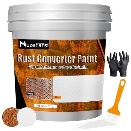 Rust Converter Paint 35oz – Rust Proof Paint, Rust Inhibitor, Anti Rust White