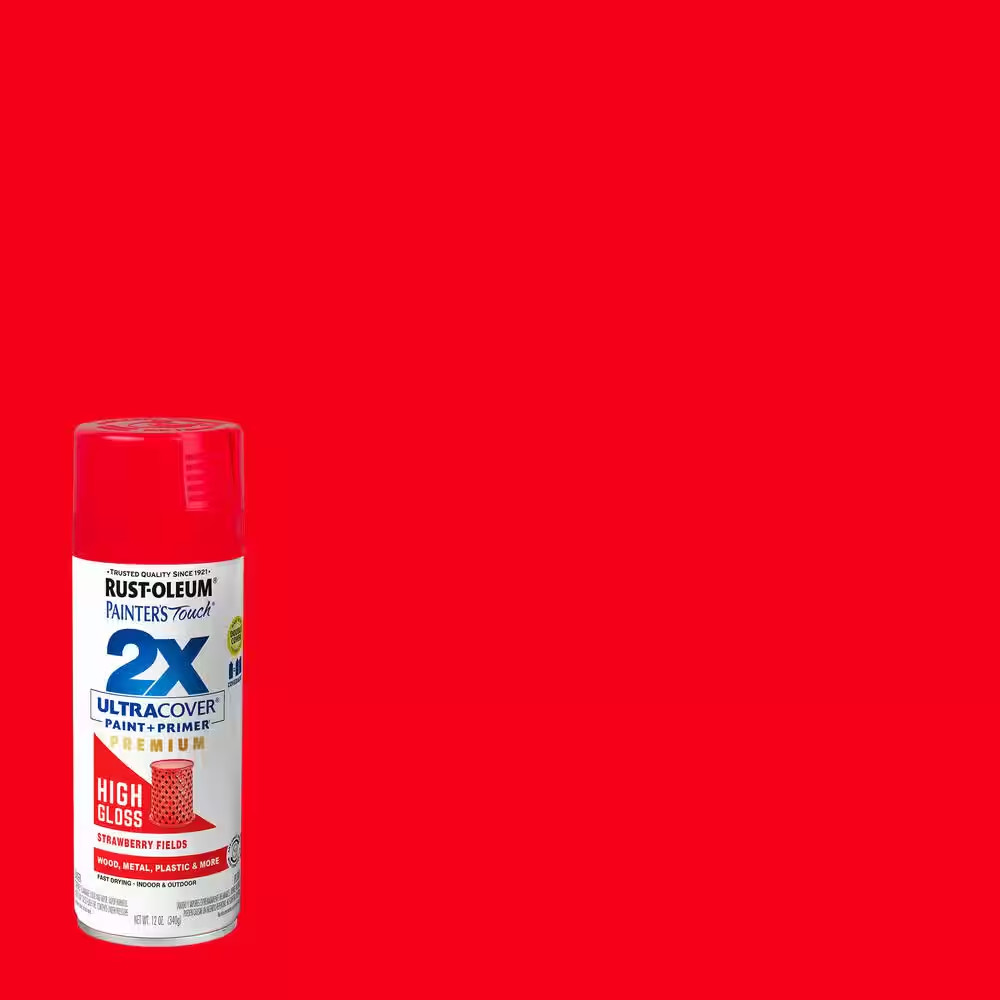 12 Oz. High Gloss Strawberry Fields Ultra Cover General Purpose Spray Paint (Cas