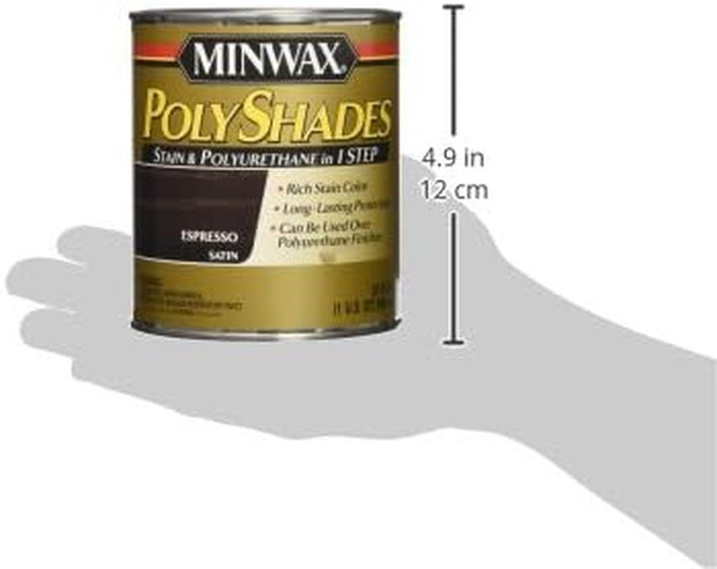 613970444 Polyshades – Stain & Polyurethane in 1 Step, Quart, Espresso, Satin