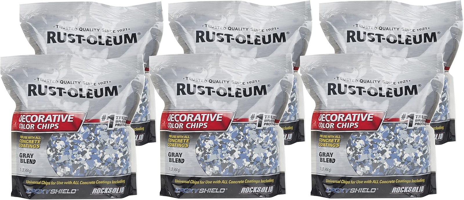 Gray Blend Decorative Color Chips – 6 Pack for Home Décor Projects