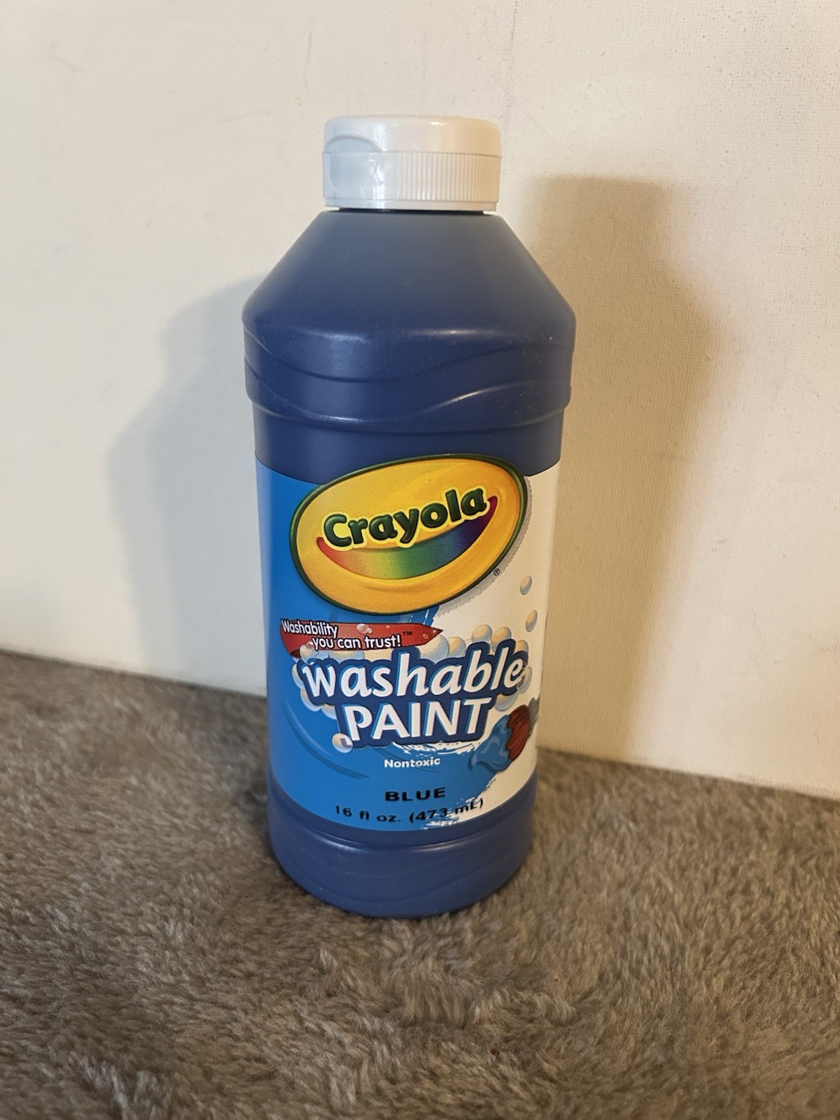 Crayola 542016007 16 oz Washable Paint – Blue New