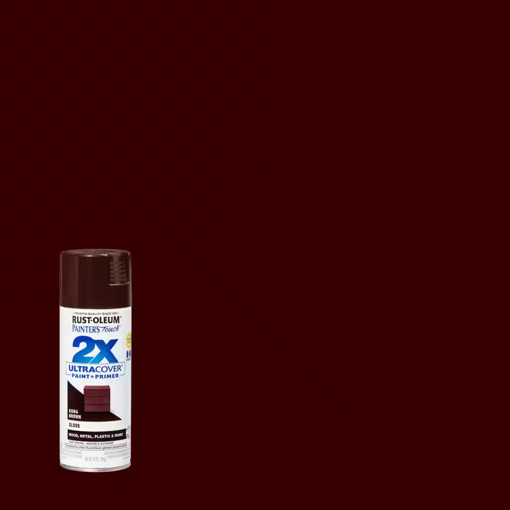 12 Oz. Gloss Kona Brown General Purpose Spray Paint (6-Pack)