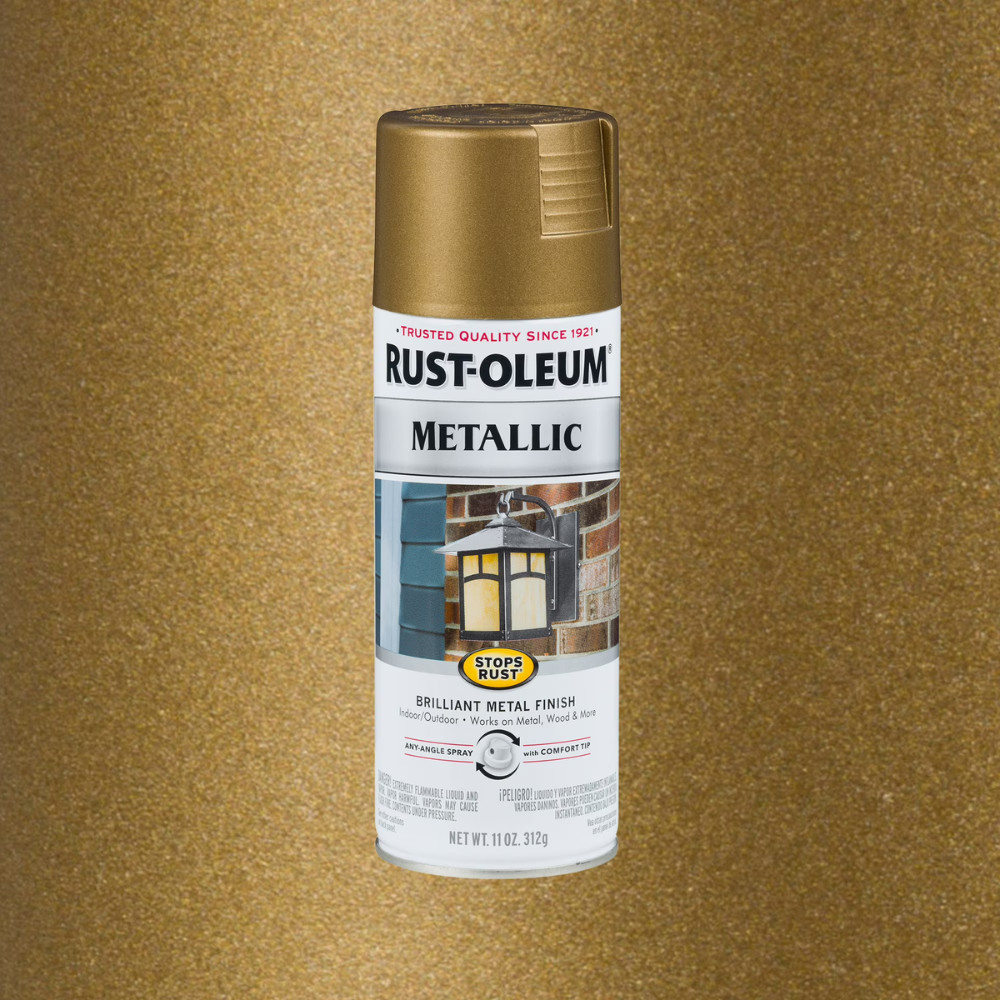 3 Pack Rust-Oleum Metallic Spray Paint, Champagne Bronze Protective Enamel, 11oz