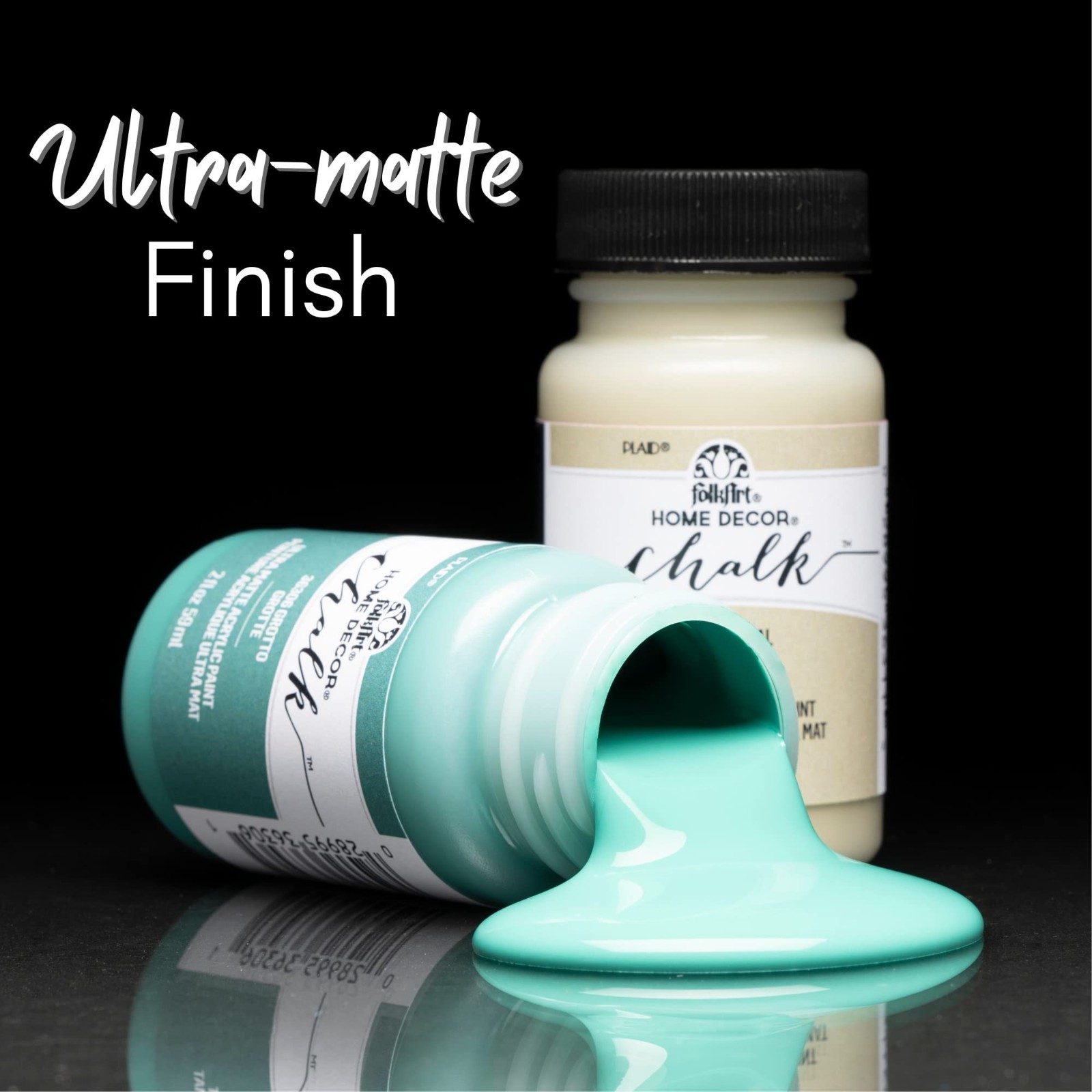 Chalk Finish Paint Set for Home Décor – 2 Ounce Bottles, DIY Craft Supplies